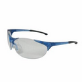 Keystone Safety Glasses w/ Blue Frame & Clear Lens
